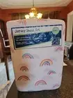 Your Zone Jersey Sheet Set Rainbow Full Fits Mattresses Up to 15 in NEW