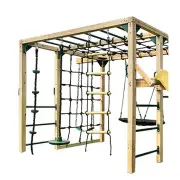 Orangutan Climbing Cube Jungle Gym All-in-One Play Centre with Green 2.2m Slide