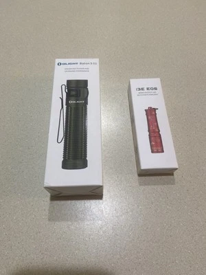 Olight Flashlight Lot Brush Strokes Baton 3 Pro i3E EOS Auspicious Clouds