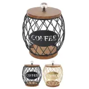 HG Coffee Capsule Holder Fruit Shaped Stylish Coffee Pod Storage With Wooden Bas
