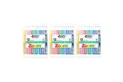 3x 12pc Texta The Original Zoom Kids Non Toxic Twist Colouring Crayons Hard Case