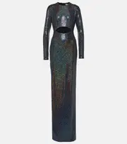 [The Sei] The Sei Sequined cutout gown AU 14 blue