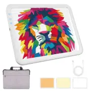 A3 Light Box for Tracing, Rechargeable Super Bright LED Light Pad with Carry ...