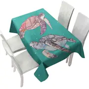 Artistic Turtle Duet Tablecloth