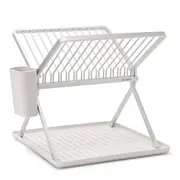 Brabantia Small Foldable Dish Drying Rack - Light Grey