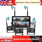 Digital Wireless 7" Monitor Splitscreen Reversing Camera BSD DVR 12V 24V Trailer
