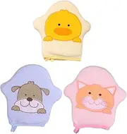 CIMAXIC 3pcs Bath Gloves Bath Sponge Bath Mitt Wash Sponges Animal Bath Sponge Bath Sponge Bath Sponge Accessories Sponge Body Sponge Cloth