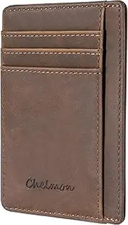 [Chelmon] Slim Wallet RFID Front Pocket Wallet Minimalist Secure Thin Credit Card Holder