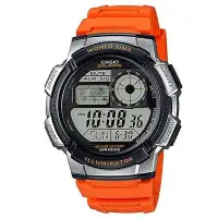 在飛比找Yahoo!奇摩拍賣優惠-CASIO WATCH 世界之城電子數位膠帶錶型號 : AE