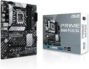 ASUS Prime B660-PLUS D4 Gaming Motherboard Socket Intel LGA 1700 (Intel B660, ATX, DDR4 Memory, PCIe 4.0, 3X M.2, Aura Sync), Black