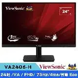 在飛比找遠傳friDay購物精選優惠-ViewSonic優派 VA2406-H 24型 VA FH