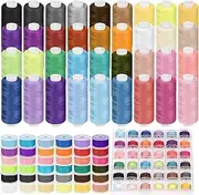 [Mardatt] 72Pcs Bobbins Sewing Threads Kit, 500 Yards Per Polyester Thread Spools, 36 Colors Bobbins with Case, Handy Polyester Sewing Threads Kit Bobbins Sewing Threads Set for Hand Machine Sewing