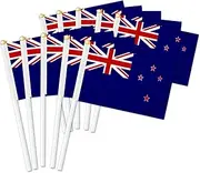 10 PCS New Zealand Handheld Small Flag, NewZealanders Hand held Mini Decor Decoration Banner