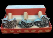 New Williams Sonoma Heirloom Autumn Pie Crust Cutters Turkey Pumpkin Leaf In Box