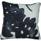 Bondi Black on White - 45 x 45 cm Piped Cushion