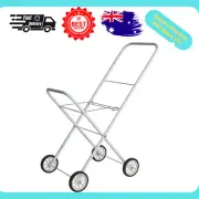 Laundry Trolley Deluxe Foldable Clothes Washing Basket Carrier Trolley Cart