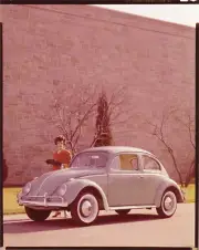 1963 Volkswagen Beetle automobile car advertising OLD PHOTO