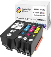 Cartridge Planet 4 Pack (1BK,1C,1M,1Y) Compatible Ink for HP 934XL 935XL for HP Officejet 6820 Officejet Pro 6230 Officejet Pro 6830