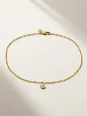 [Octavia Elizabeth] Octavia Elizabeth - + Net Sustain Nesting Gem 18-karat Recycled Gold Diamond Anklet - One size One size Gold