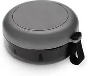 Denture Case, Definitely No-Leak Denture Bath Box for Traveling Perfectly, Denture Cup with Strainer & Magnetic Mirror,Completely Clean Care for Retainer, Mouth Guard, & Denture (BLACK)…