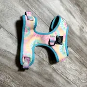 Sassy Woof Dog Harness Small S Pink Tie Dye Breathable