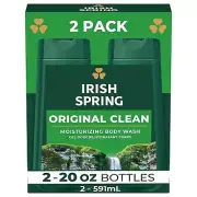 Irish Spring Original Clean Body Wash, 20 Oz, 2 Pack