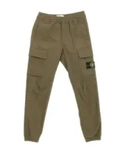 Stone Island Junior Compass Patch Elasticated Waist Pants 8Y,14Y,10Y military green