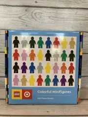 Lego Target Exclusive Colorful Mini Figures 500 Piece Puzzle 25 X 20 Sealed New