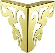 TopHomer 4Pcs 15cm Modern Sofa Legs Furniture Accessories of Table Cabinet Legs Iron Furniture Legs Hollow Pattern(Gold)