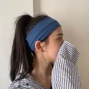 Plain Face Wash Headband Airy Blue - One Size