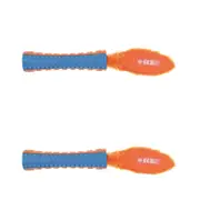 2x M-Pets 40cm On/Off Funsty Dog Pet Interactive Teaser Plush Toy Orange Asst