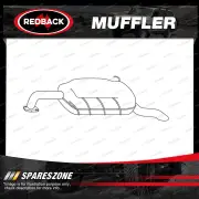 Redback Rear Muffler for Hyundai Accent MC 1.6L 3/5 Door Hatch 12/2006-12/2009
