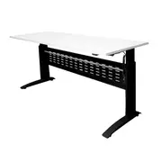 Electric Workstation Natural White And Black 1200Mm