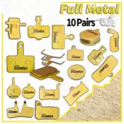 10 Pairs/20 PCS, Full Metal Bicycle Disc Brake Pads for SHIMANO SRAM AVID HAYES