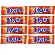 903498 8 x 28g BAR DAIM CRUNCHY CARAMEL CANDY COVERED IN MILK CHOCOLATE
