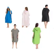 Quick Dry Beach Towel with Hooded Poncho Design for Adults