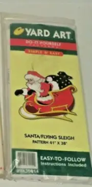 Yard Art - Do It Yourself Pattern: Santa Flying Sleigh (YA 30914)