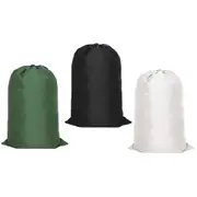 Canvas Drawstring Large Bag Pouch Clothes Craft Storage Laundry