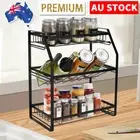 3 Tier Kitchen Spice Rack Storage Organizer Seasoning Stand Shelf Countertop