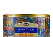 JACOBSENS ORIGINAL DANISH BUTTER COOKIES, 4 lbs (ONE CAN), NO ARTIFICIAL