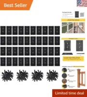 Affordable High-Performance 2x4 Deck Railing Connectors - 40 Brackets + Screws