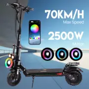 Off-Road 2500W Electric Scooter 70KM/H 70KM Range Foldable Adult 11" Tyre E-Bike
