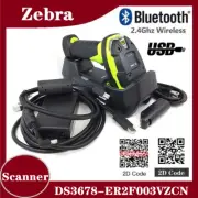 Zebra DS3678-ER2F003VZCN Wireless Bluetooth Barcode Scanner w PSU+Battery+Cable