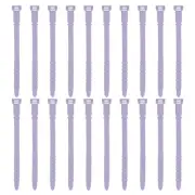 20Pcs Silicone Zip Ties 6 Inch Reusable Wire Ties Cable Organizer, Lavender