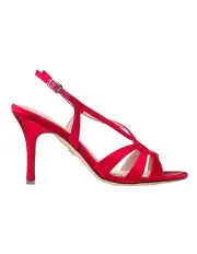 [NINA] Valley Sandals in Red Rouge Crystal Satin