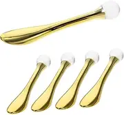 Minkissy Mini Eye Cream Scoop for Massaging 5pcs Eye Massager Guasha Tool Zinc Alloy