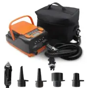 Rechargeable Paddle Board Pump - 16PSI Electric Portable SUP Pump with Batter...