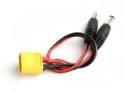 XT60 Male to 2 DC Jacks 3mm/5.4mm Adapter Converter Connectors
