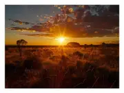 Sunset Uluru Canvas Print