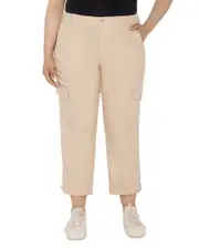 Liverpool Los Angeles Plus Utility Crop Tab Pants 24